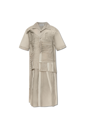 Dress made of combined materials od Maison Margiela