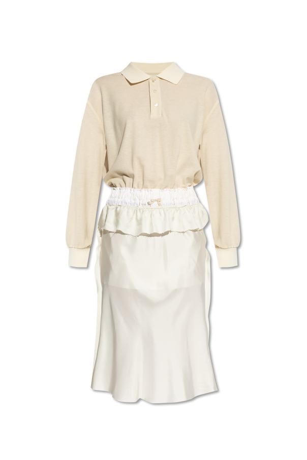 Dress made of combined materials od Maison Margiela