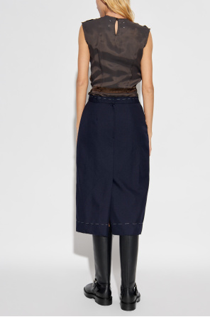 Maison Margiela Dress with woolen trim