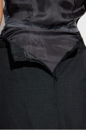 Maison Margiela Vestido con acabado de lana