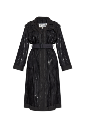 Dress made of combined fabrics