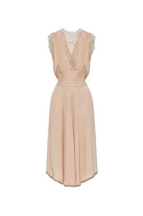 Dress with lace trim