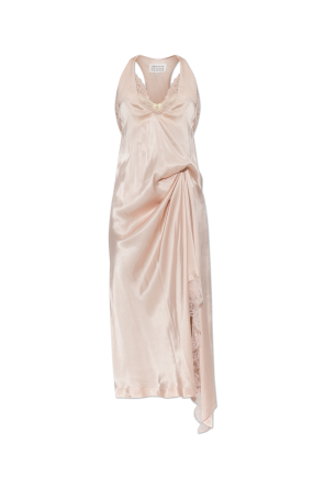 Dress with lace trim