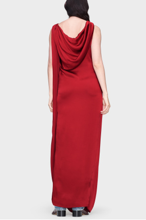 Maison Margiela Satin dress with a slit