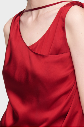 Maison Margiela Satin dress with a slit
