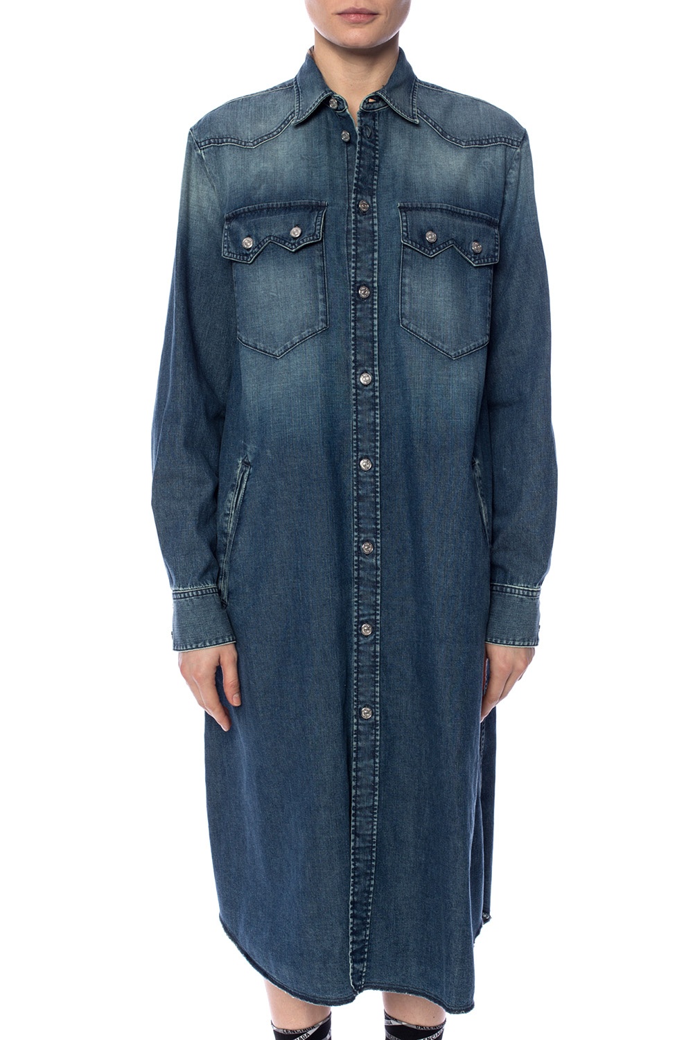 mm6 denim dress