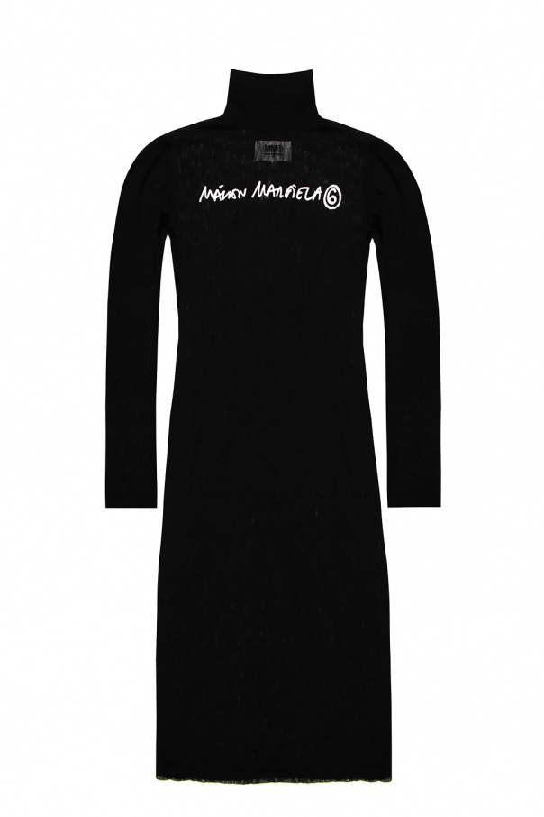 MM6 Maison Margiela Sheer dress belted with logo