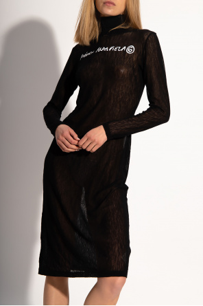 MM6 Maison Margiela Sheer dress belted with logo