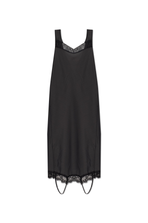 Dress with lace trim