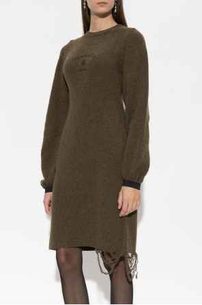 MM6 Maison Margiela Sukienka z efektem `vintage`