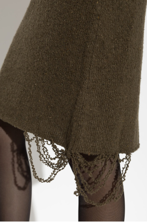 MM6 Maison Margiela Sukienka z efektem `vintage`