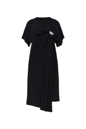 Vestido tipo oversize con parche od MM6 Maison Margiela