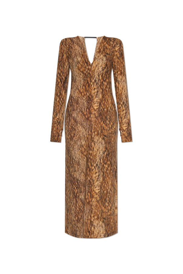MM6 Maison Margiela Sukienka z nadrukiem
