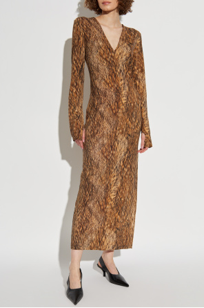 MM6 Maison Margiela Sukienka z nadrukiem