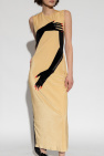 Loewe beige Maxi velour dress