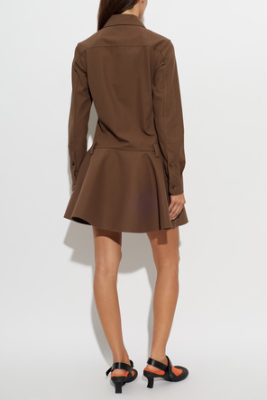 Loewe Vestido de algodón con logo bordado