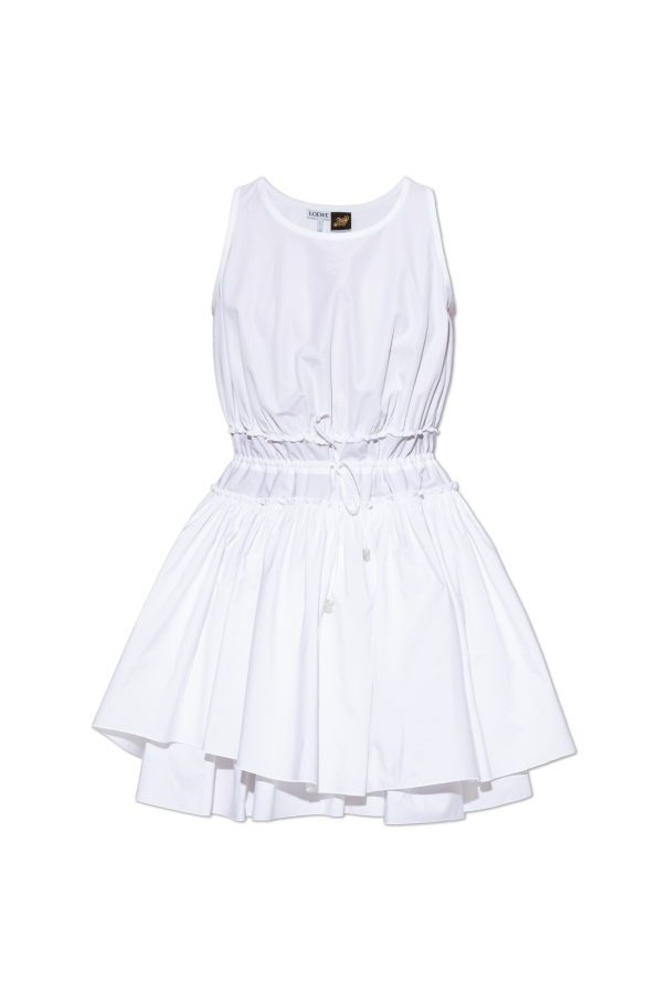 Cotton dress with draping od Loewe