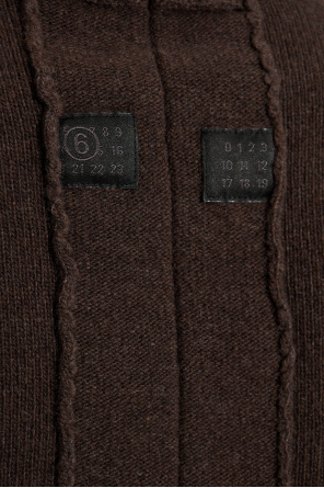 MM6 Maison Margiela Vestido de lana con cuello alto