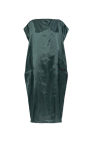 MM6 Maison Margiela GREEN Dress with logo patch