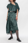 MM6 Maison Margiela GREEN Dress with logo patch