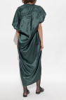 MM6 Maison Margiela GREEN Dress with logo patch