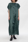 MM6 Maison Margiela GREEN Dress with logo patch