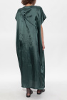 MM6 Maison Margiela GREEN Dress with logo patch