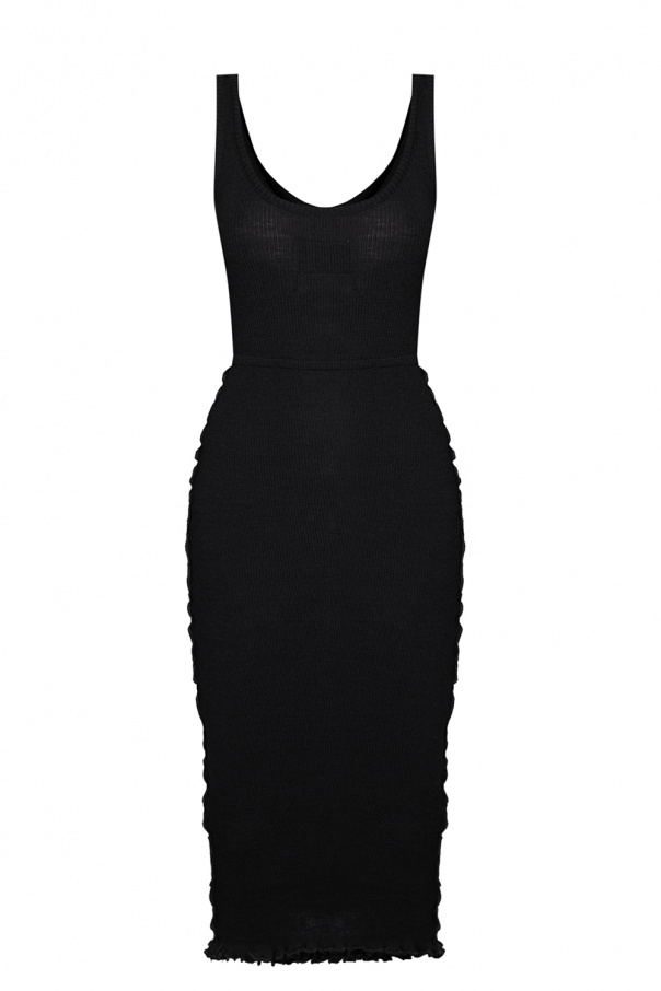 MM6 Maison Margiela Womens Black Studded Dress