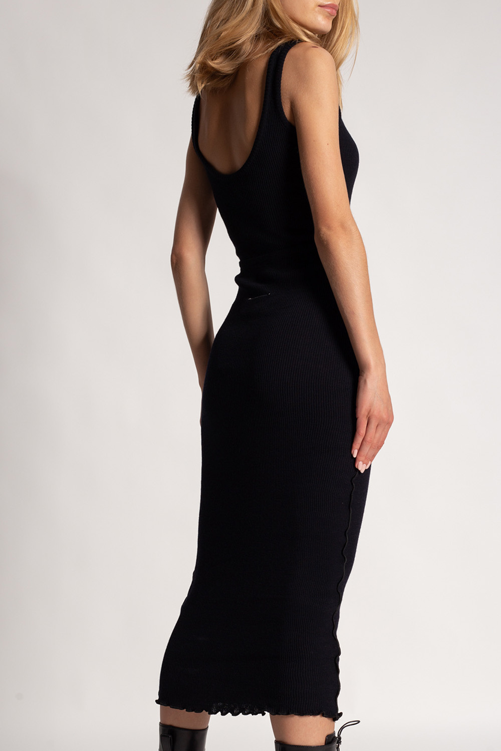 MM6 Maison Margiela Womens Black Studded Dress