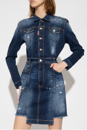 Dsquared2 Asymmetrical denim dress