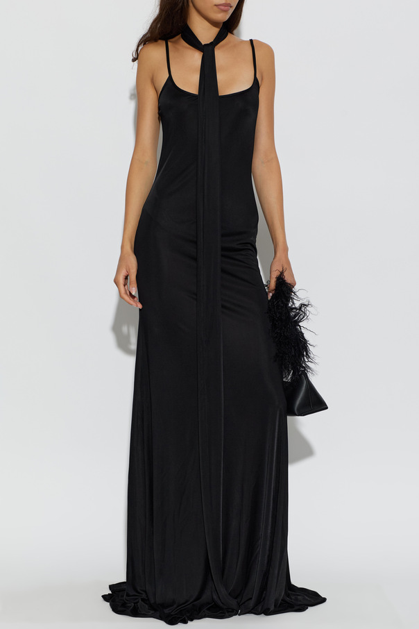 Dsquared2 Langes Kleid mit asymmetrischem Schnitt