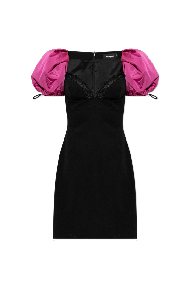 Wool dress with puff sleeves od Dsquared2