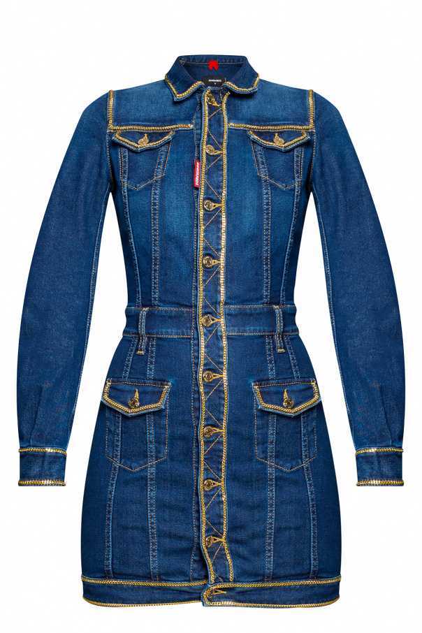 Dsquared2 Denim tie dress