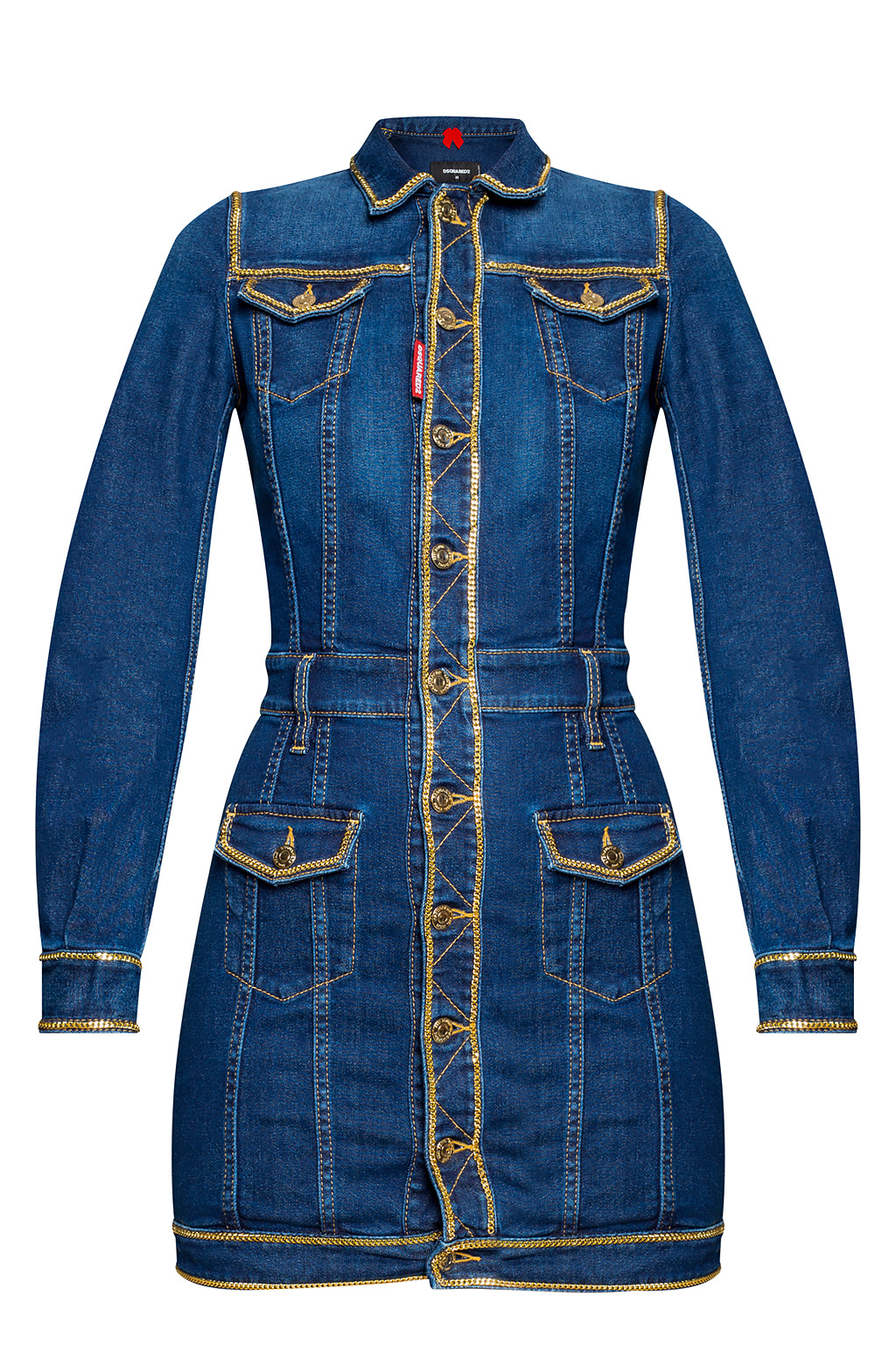 Dsquared2 Denim tie dress