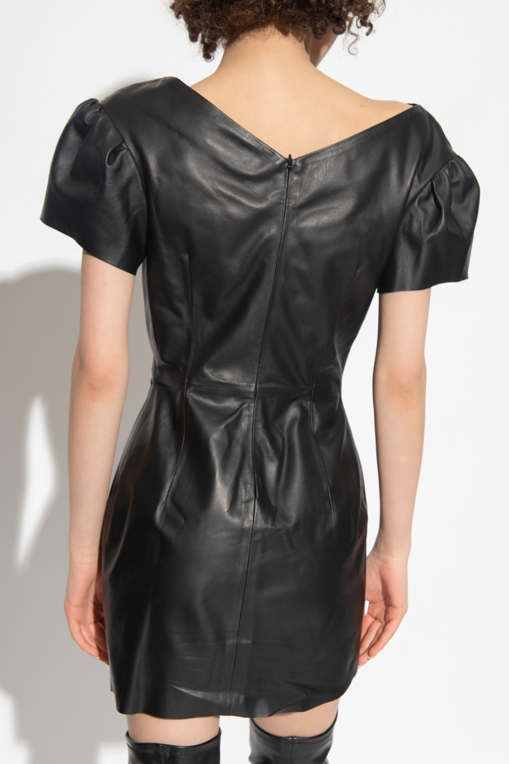 Dsquared2 Leather tailored dress