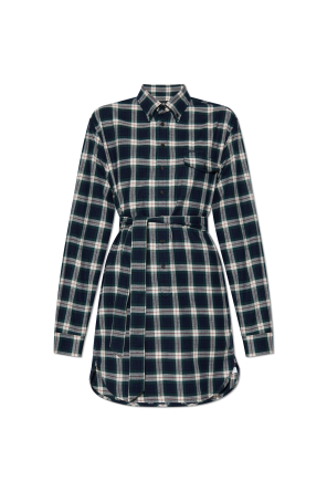 Dress with a check pattern