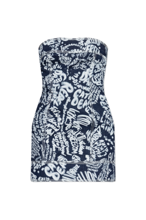 Vestido vaquero con hombros descubiertos od Dsquared2