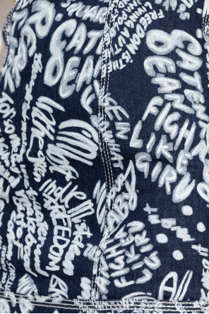 Dsquared2 Denim off-shoulder dress