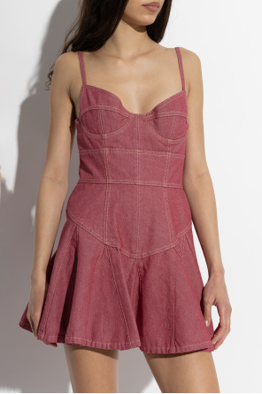 Dsquared2 Denim off-shoulder dress