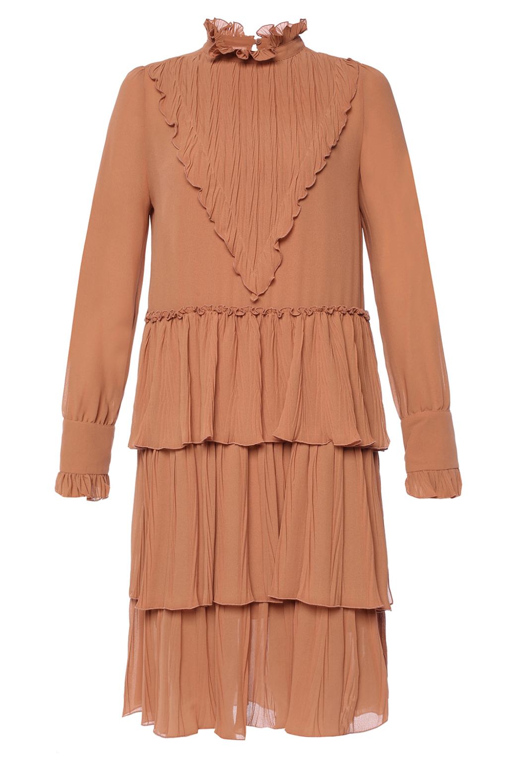 chloe ruffle dress