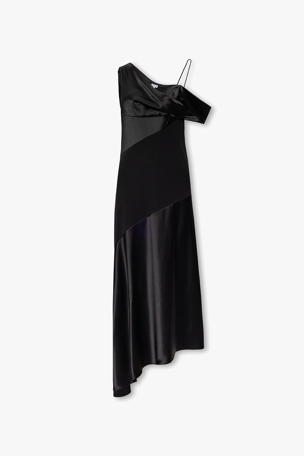 Loewe LOEWE leather strap detailing wrap-dress