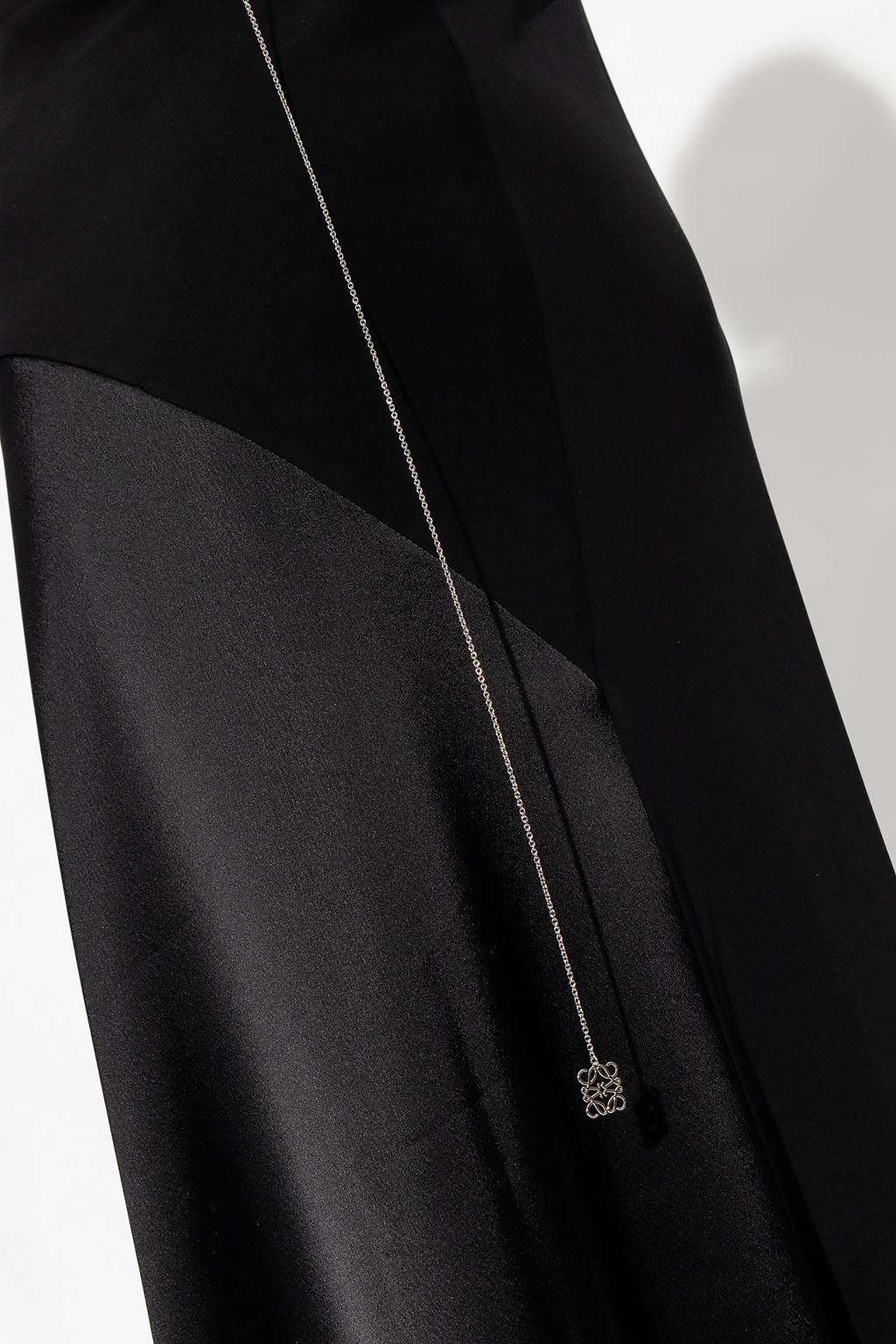 Loewe LOEWE leather strap detailing wrap-dress