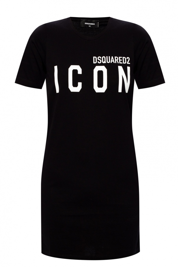 Dsquared2 dress floral with logo