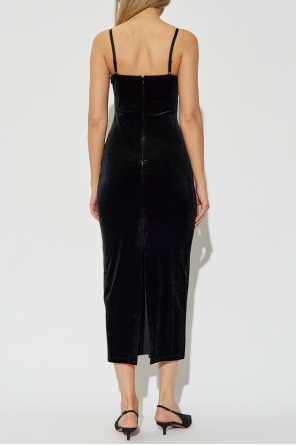 Self-Portrait Samtkleid mit Trägern