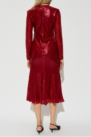 Self-Portrait Dress with lurex thread