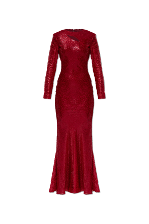 Dress with lurex thread