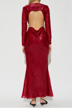 Self-Portrait Dress with lurex thread