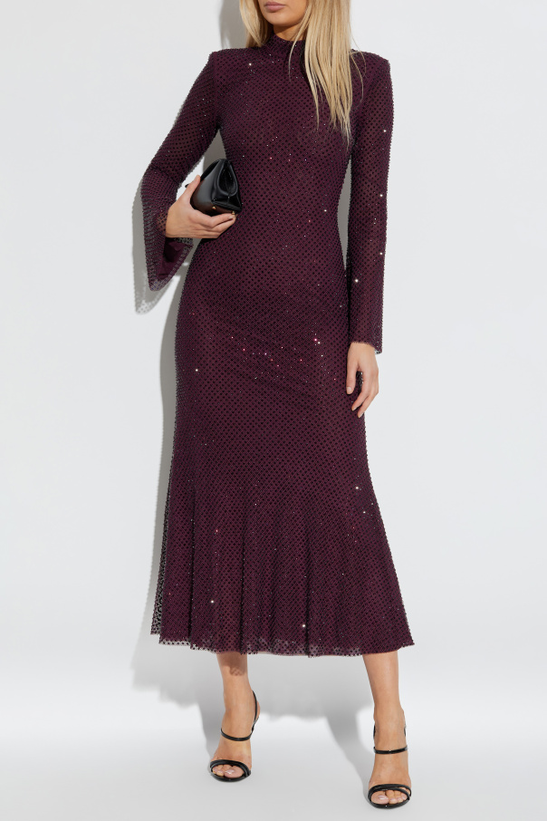 Self-Portrait Dress with shimmering appliqués