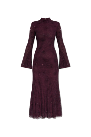 Vestido con apliques brillantes