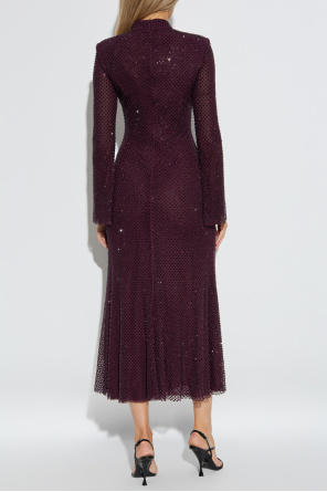 Self-Portrait Dress with shimmering appliqués
